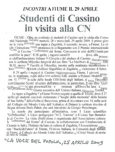 studenti in visita cni