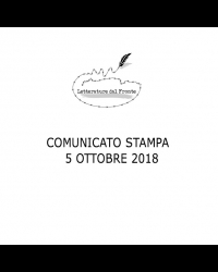 Comunicato stampa 5 ottobre 2018